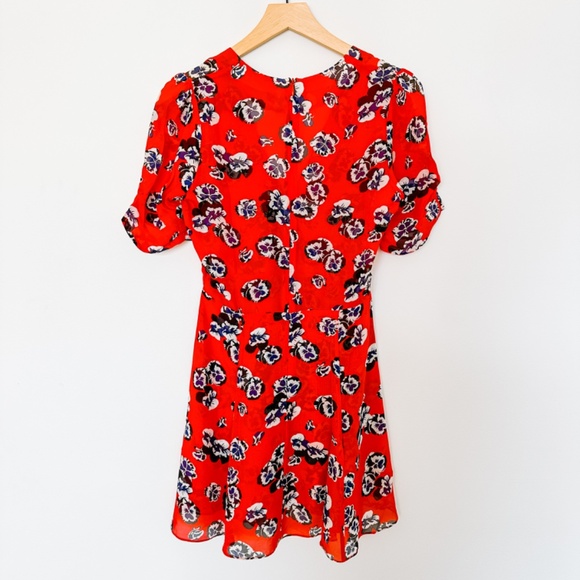 Realisation Par Ozzie dress in pansy (red / multi floral print), size S - Picture 2 of 4